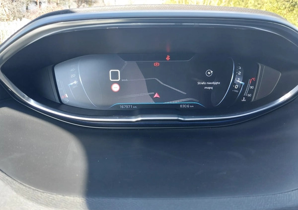 Peugeot 5008 cena 71500 przebieg: 167000, rok produkcji 2018 z Łazy małe 436